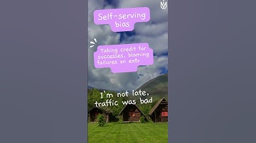 The Blame Game Self-serving bias #shorts