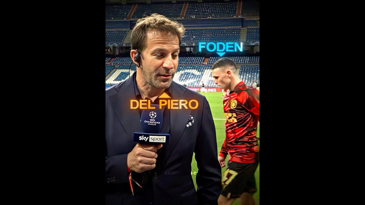 Foden Didn't Recognize Del Piero.. 🤯