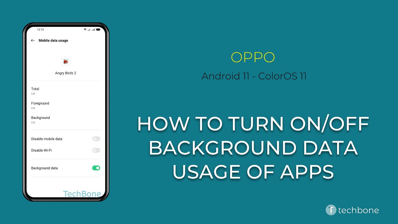 How to Turn On/Off Background data usage of Apps - Oppo Manual | TechBone