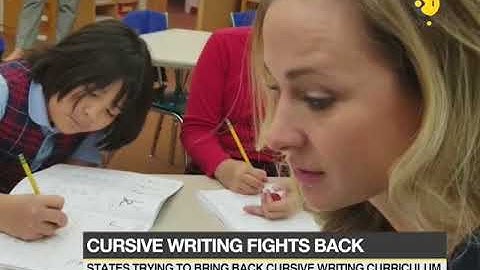 Cursive writing good for brain development: Research