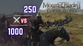 250 Kağan Muhafızı vs 1000 Zırhlı Mızrakçı Challenge | Mount & Blade II: Bannerlord