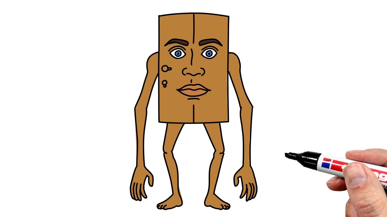 How to Draw Te Te Te Sahur (Second Version)