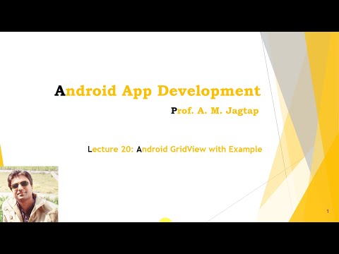 Lecture 20: Android GridView with Example