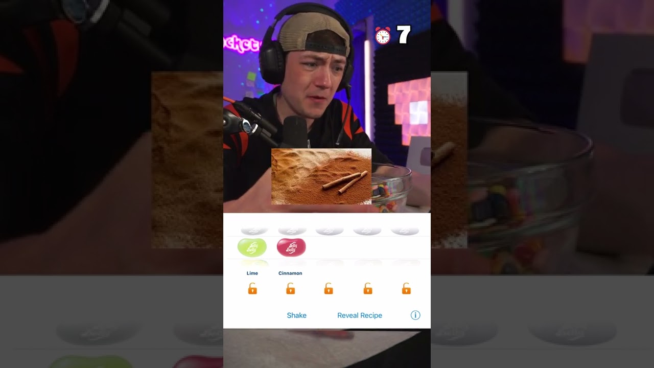 Guessing random Jelly Bean flavor combos...yes I need a new chair after this lol  