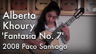 Video thumbnail of "Dowland 'Fantasia No. 7' played by Alberta Khoury"