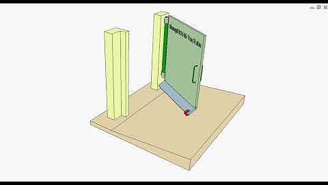 Gate to open inward uphill 3b