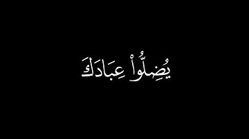 وَقالَ نوحٌ رَبِّ لا تَذَر عَلَى الأَرضِ || كروما قران كريم شاشة سوداء || احمد بن طالب