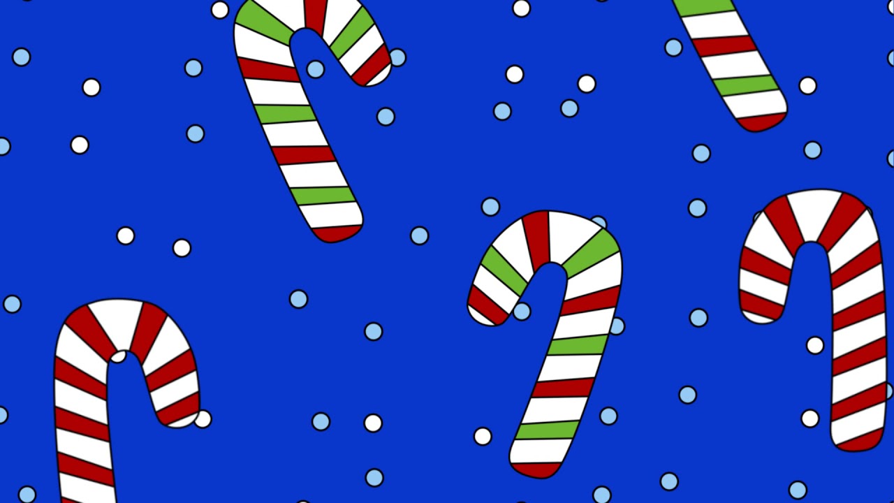 Cartoon Candy Canes Background