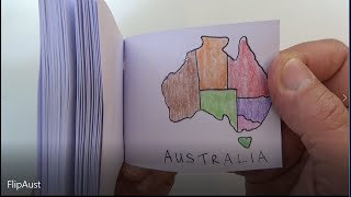 My Second Flip Book - Map Of Australia Flipbook
