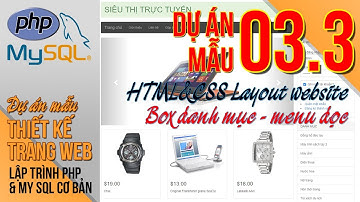 Dự án mẫu - Thiết kế web | Bài 03.3: Box danh mục, loại sản phẩm | Thầy Hộ Fpoly HCM