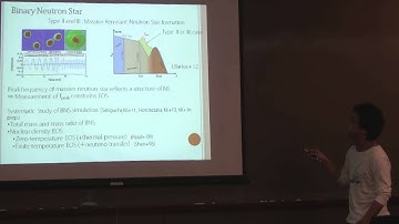 CaJAGWR seminar by Kenta Kiuchi: Gravitational waves and neutrino emissions