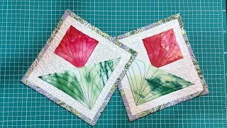 Patchwork for beginners. Quick block "Flower"