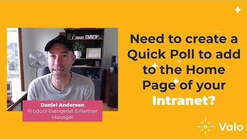 Valo Quick Tips #2 - How to create a quick poll for your Valo intranet home page in minutes?