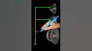 how to connect bass,mid,treble speakers#diy #speaker#sound#shorts #trending