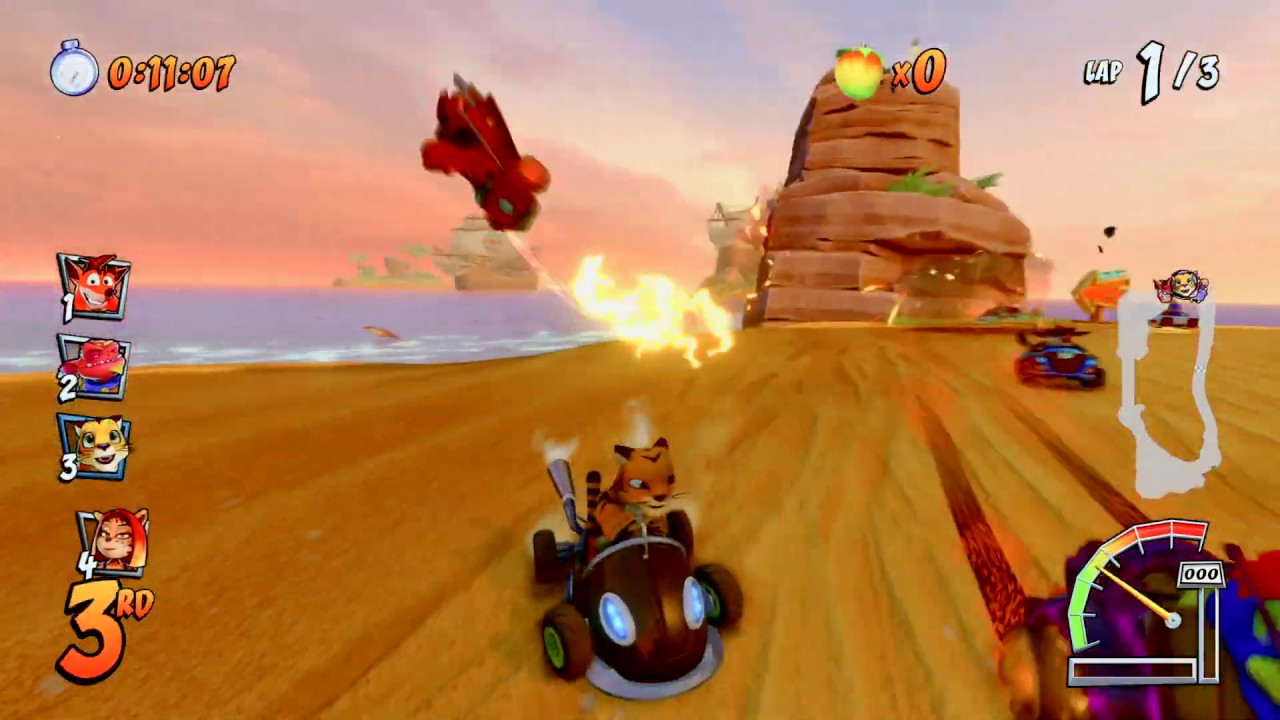 Backward Compatible Challenge on Crash Cove Crash Team Racing Nitro-Fueled