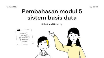 Pembahasan Tugas Modul 5 Praktikum Sistem Basis Data