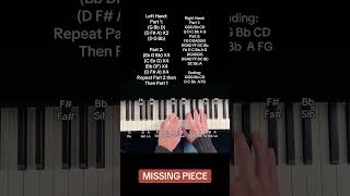 John Michael Howell - Missing Piece (Piano Tutorial With Letter Notes)