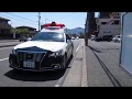 クラクション連打！緊急走行で現着する 小倉北警察署パトカー