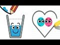 Happy Glass Vs Love Ball Gameplay Walkthrough Funny Puzzle Solving IOS Android 