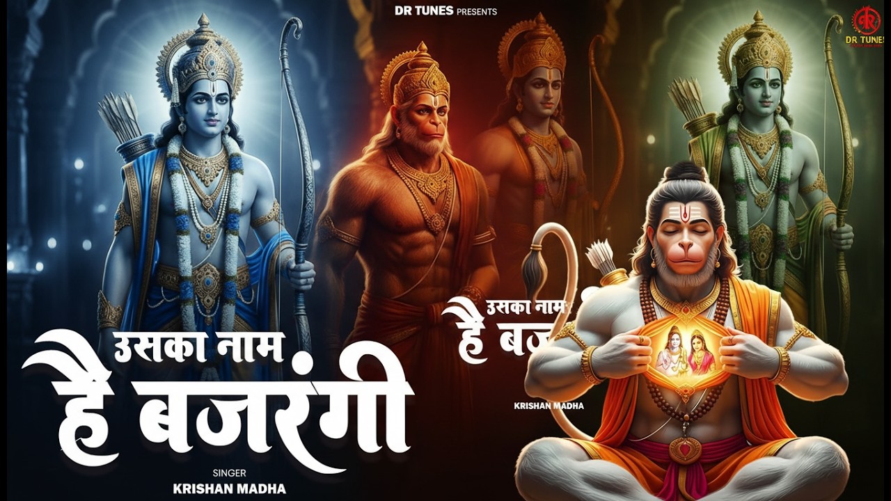Uska Naam Hai Bajrangi  उसका नाम है बजरंगी | Krishan Madha | उसके सीने में बसे सिया राम है  DR TUNES