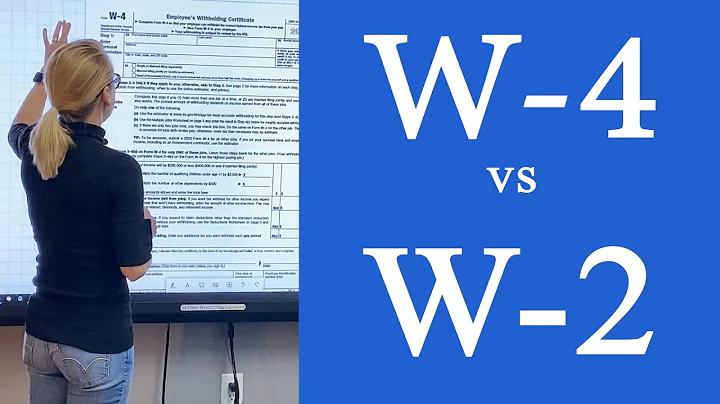 W4 Tax Form - W2 Explained - What's the difference between a W-2 and W4 Tax Form.