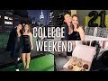 COLLEGE WEEKEND IN MY LIFE: emma turns 21, my first soul cycle class, + fun events