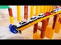 トミカ☆はたらくくるまたちがトミカシステムの坂道を走る！坂道走行テスト Tomica Working Cars Drive a Tomica System original course☆