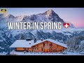 Les plus beaux endroits de suisse  grindelwald suisse en avril 4k