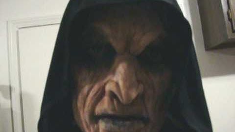 Halloween Foam Latex Facial Prosthetic - "Necromon" - Video 2