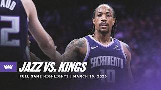 Kings Silence The Jazz Full Team Highlights Vs. Utah 3.15.26