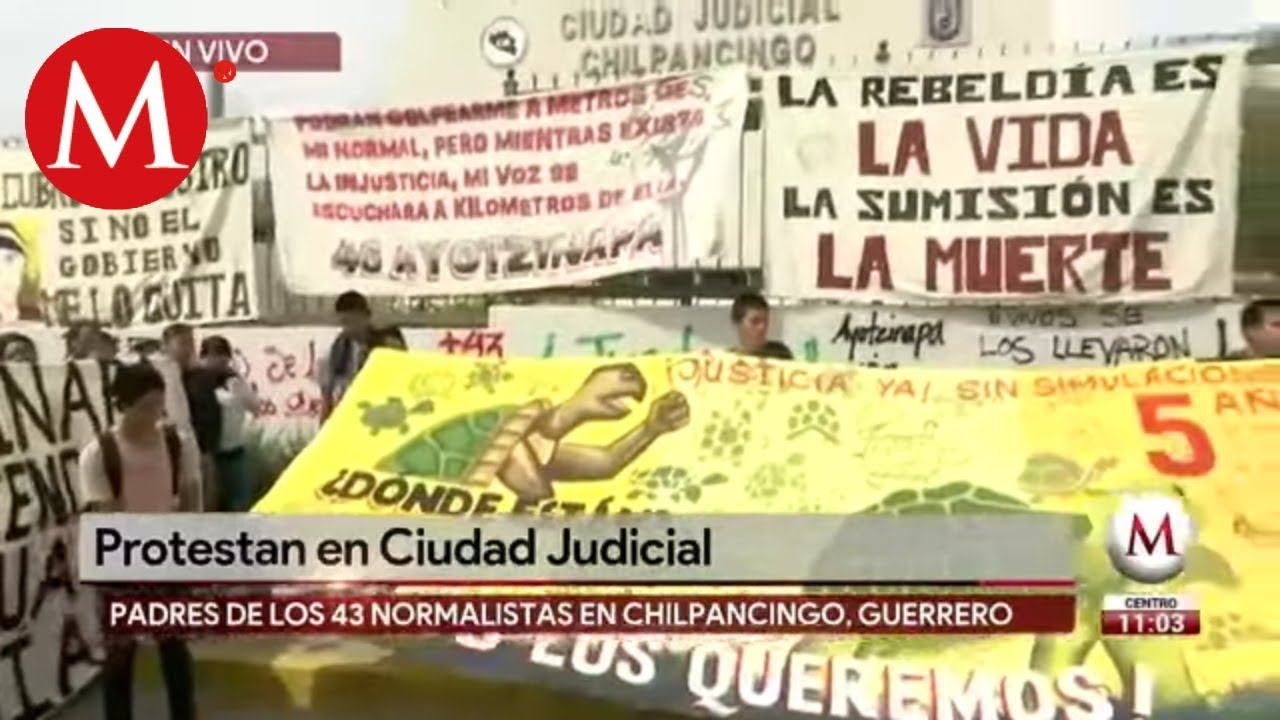 Normalistas protestan en Chilpancingo milenio tv en vivo
