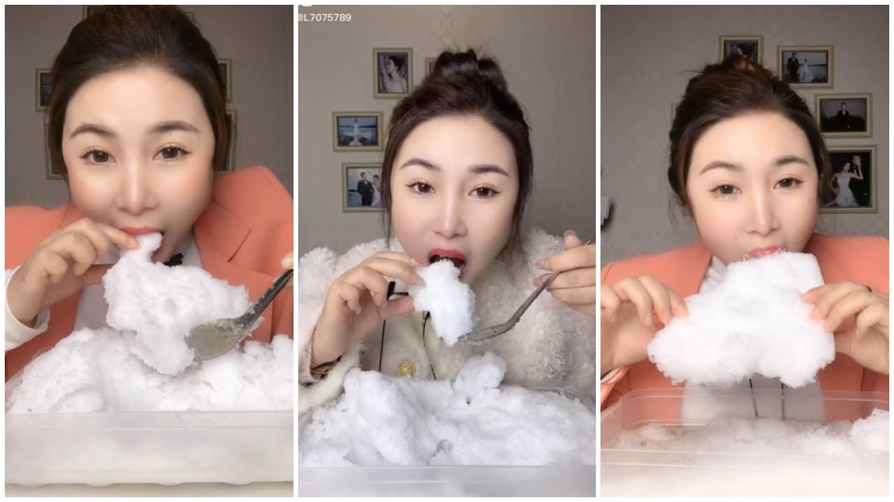 EP.3 EATING ICE | FREEZER FROST.asmr iceeating #freezerfrost #iceeating