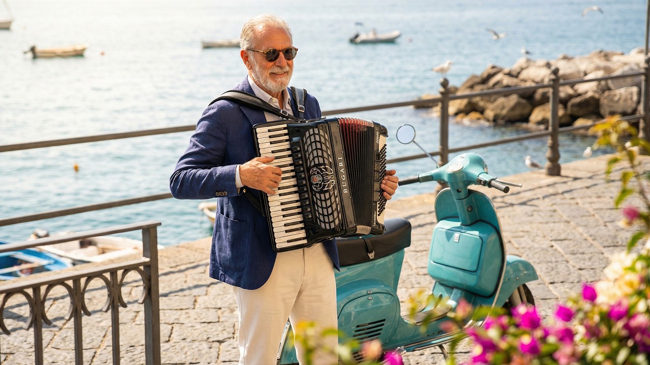 🇮🇹 Mediterranean Bliss | Relaxing Italian Coastal Music & Dreamy Seaside Views 🌊☀️
