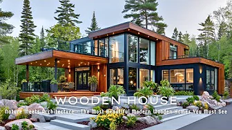 Modern Timber House Design Ideas 2025 | Sustainable Luxury Living in Nature