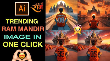 Trending Ram Mandir T Shirt Name Photo Video Editing | Ayodhya Photo Editing | Bing Image Creator