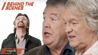 Finish The Sentence with Clarkson, Hammond \& May | Behind The Scenes: Seaman | The Grand Tour