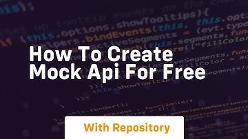 How to create mock api for free