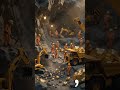 Tiny Workers Mining a Giant Gold Nugget! ⛏️💰 #shorts