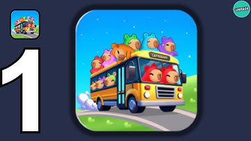 Capybara Station: Bus Jam - Gameplay Walkthrough Part 1(Android)#puzzlegame