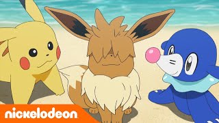 Pokémon de serie: Zon & Maan - Ultra Legendes | De strijd om Eevee | Nickelodeon Nederlands