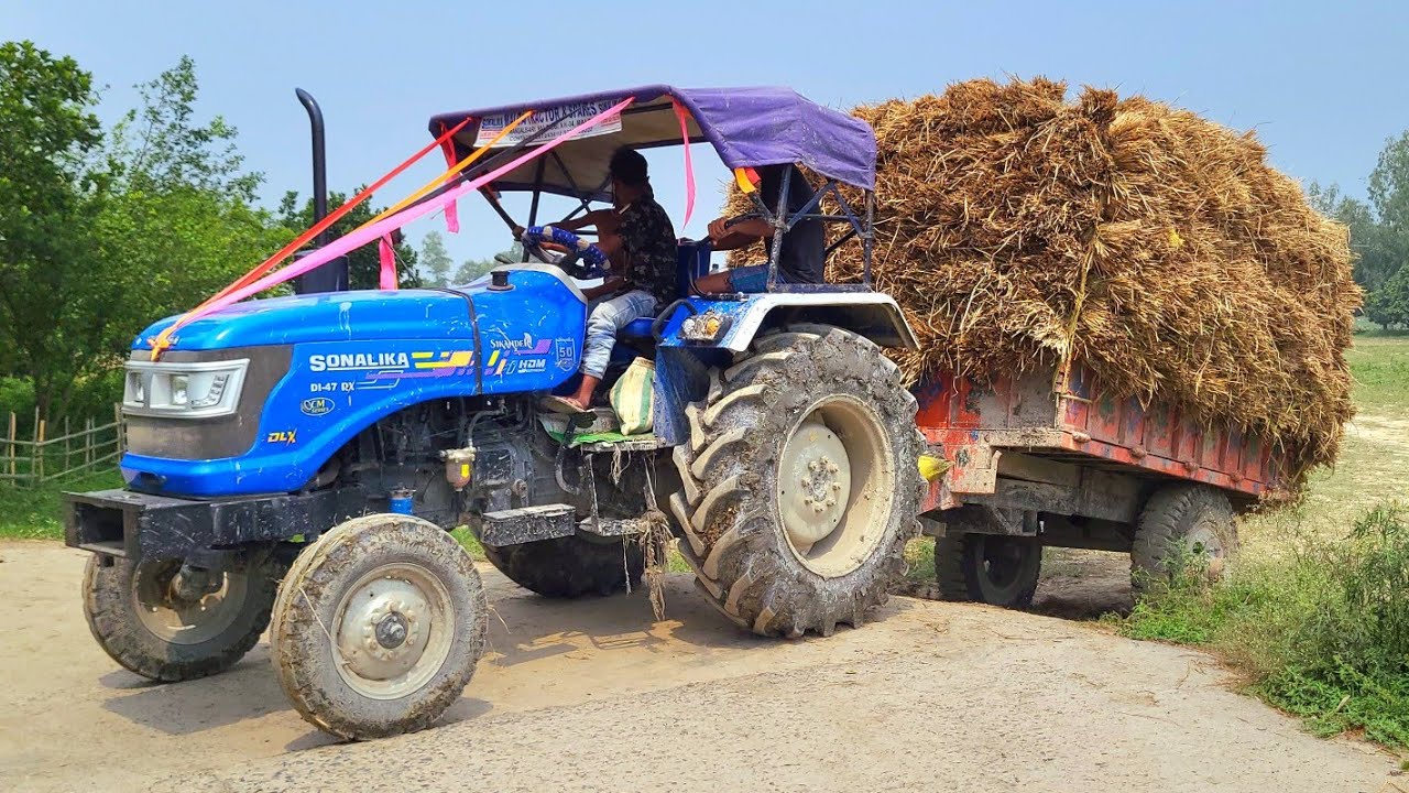 Sonalika Sikandar di 47 Rx Tractor Fully Loading Mud | Sonalika Tractors Stuck in Mud