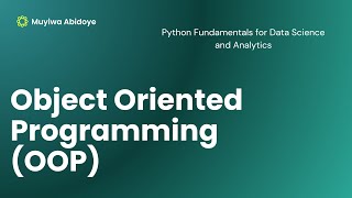 Object Oriented Programming OOP Part One