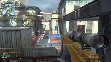 MW3 Off-shore Amazing Cross Map Throwing Knife First Blood!!! (Off-shore Throwing Knife)