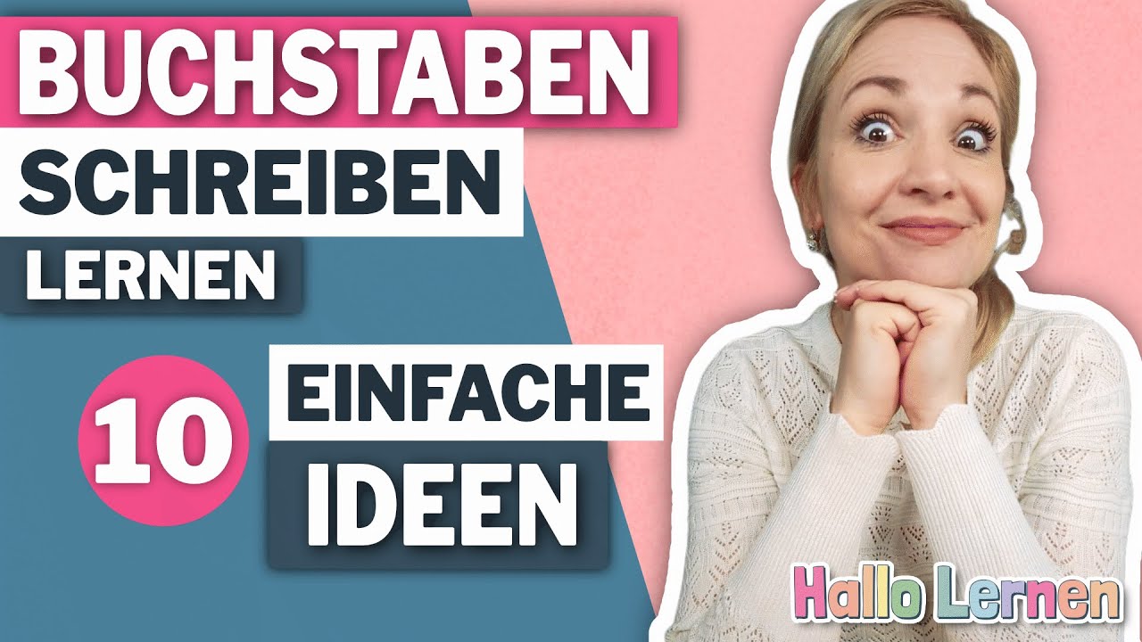 Buchstaben schreiben lernen ab 3 Jahren – 10 einfache Ideen für zu Hause