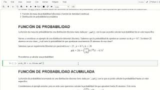 ¿CÓMO calcular PROBABILIDADES con PYTHON | BINOMIAL | ESTADISTICA COMPUTACIONAL