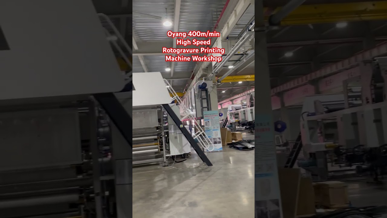 Oyang 400m/min High Speed Rotogravure Printing Machine Workshop/ BOPP/PE film Print 
