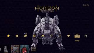 Horizon | PS4 Free Theme |  Check Description