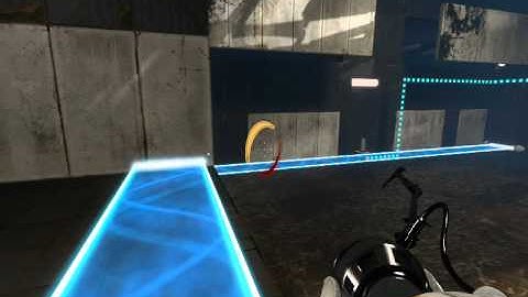 Portal 2 - Hard Light Surfaces: Test 3-3 Co-Op (Done Solo)
