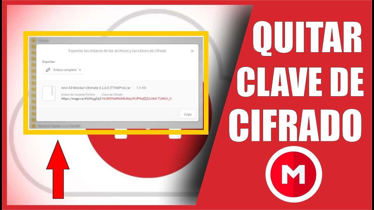 Como QUITAR la CLAVE de CIFRADO de MEGA Fácil Rápido YouTube