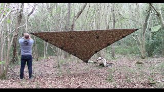 Pay It Forward: DD 3x3 Tarp, bishop bag setup and ridgeline knots